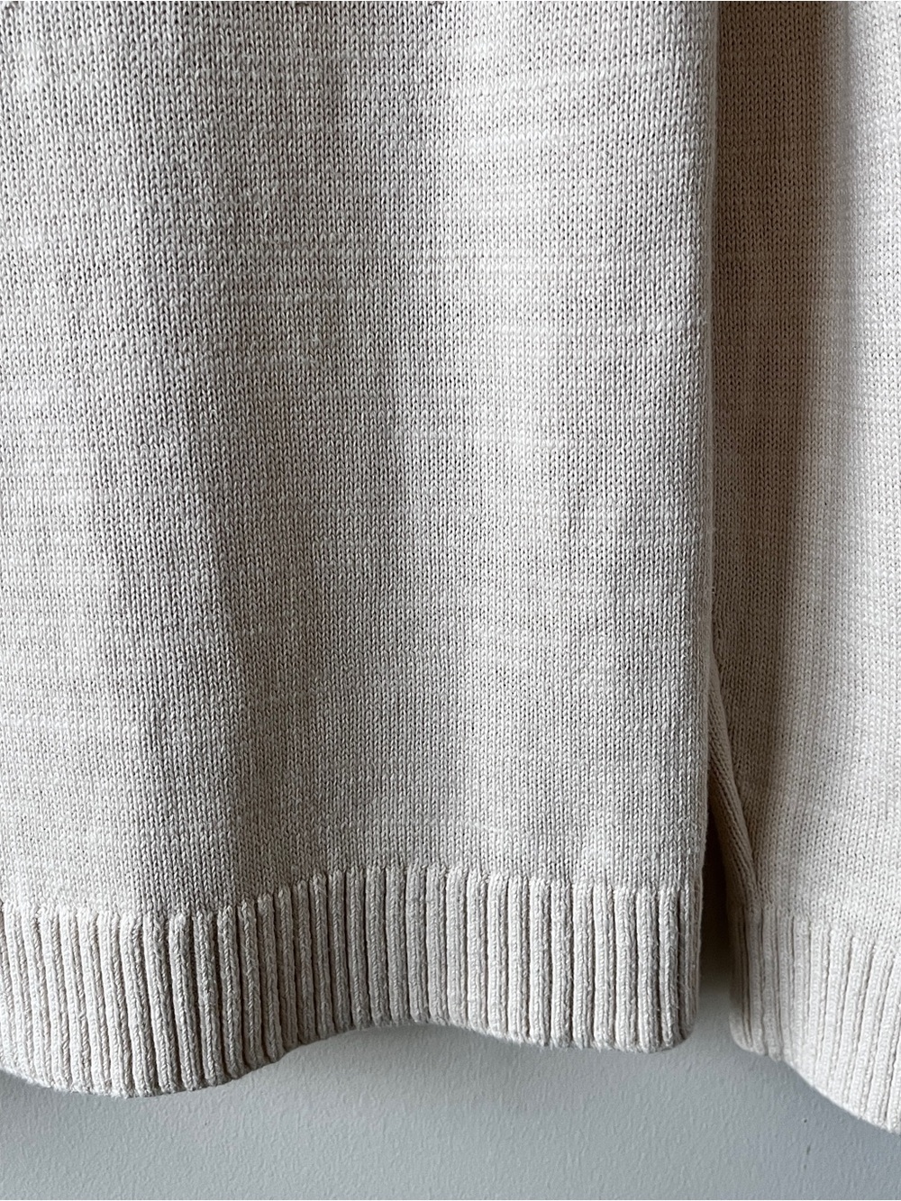 Abercrombie & Fitch Men's 100% Cotton Cream Cable Knit Crew Neck Sweater Size M - Picture 9 of 12